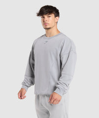 Heritage Washed Crew - Denim Grey
