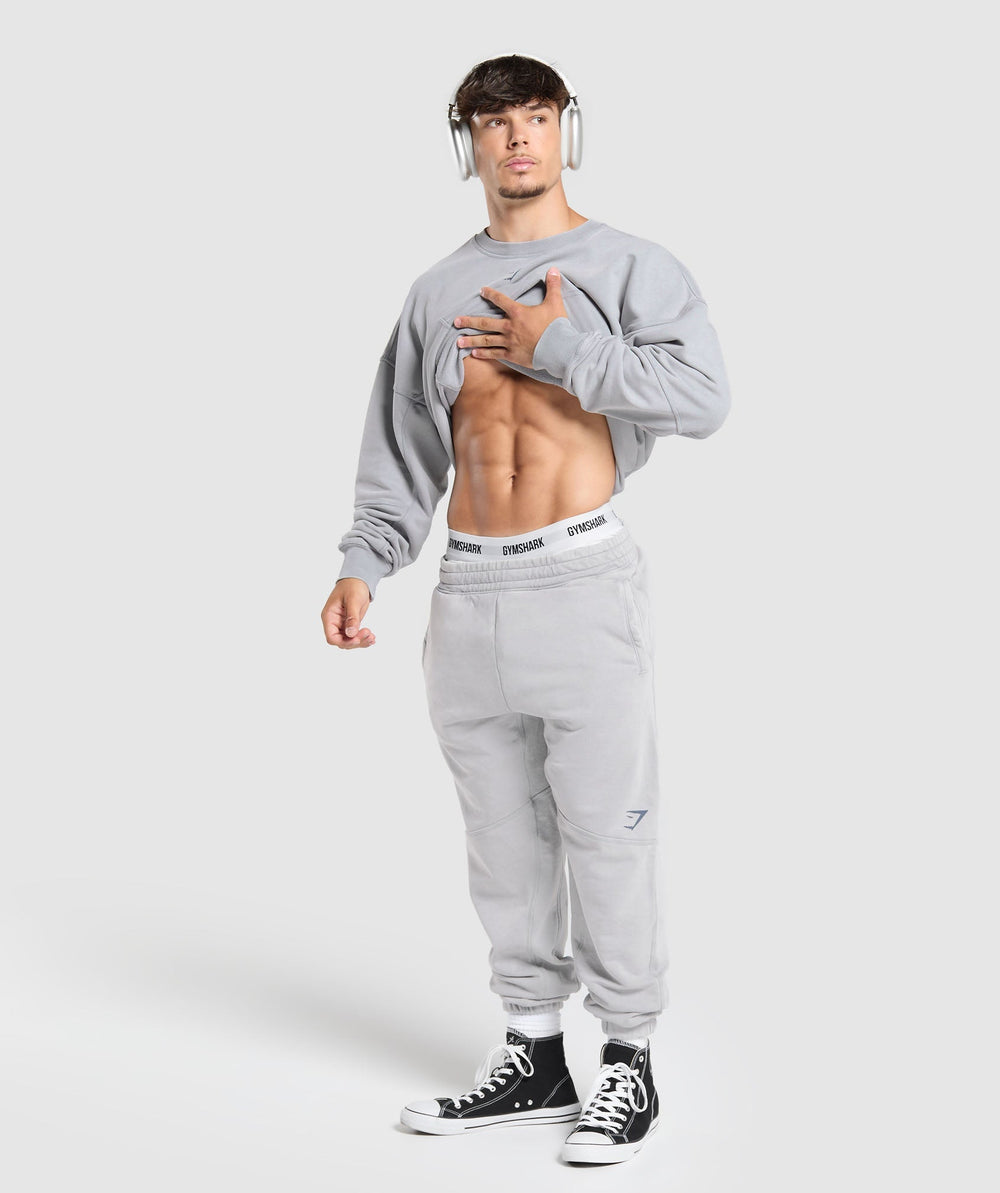 Heritage Washed Crew - Denim Grey