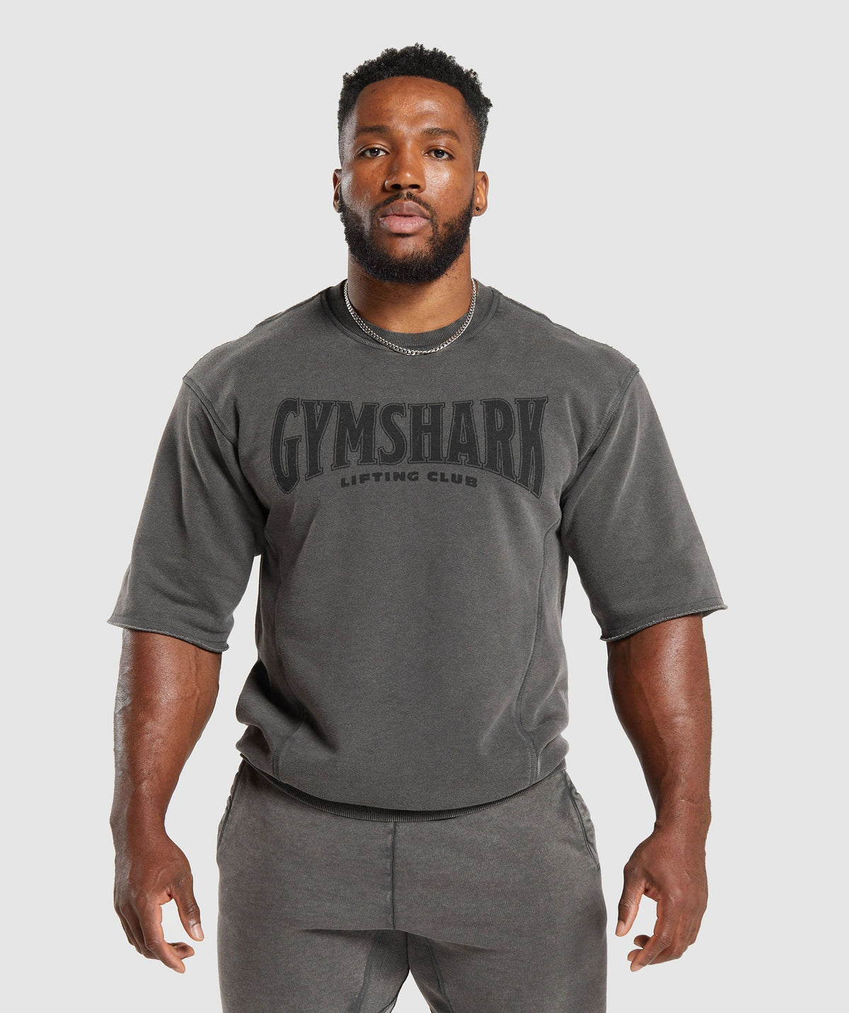 Heritage Washed Short Sleeve Crew - Onyx Grey