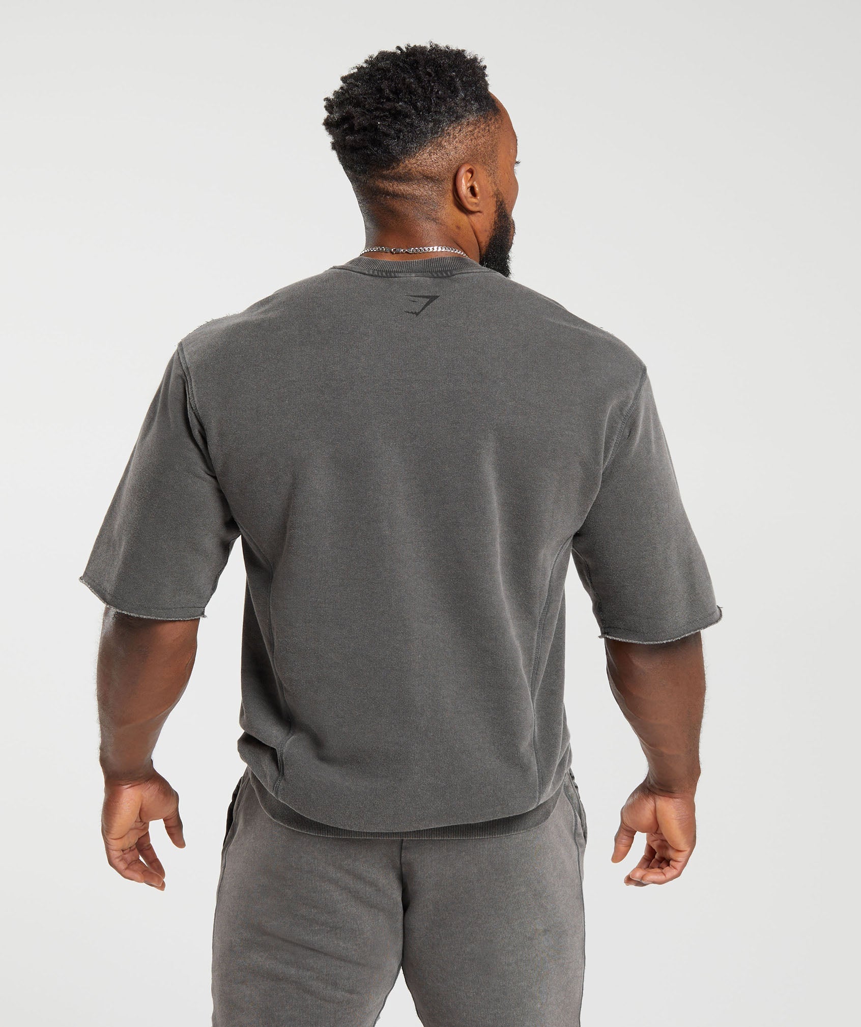 Heritage Washed Short Sleeve Crew - Onyx Grey