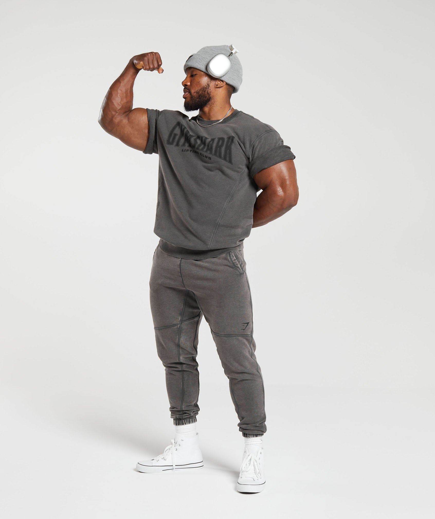 Heritage Washed Short Sleeve Crew - Onyx Grey