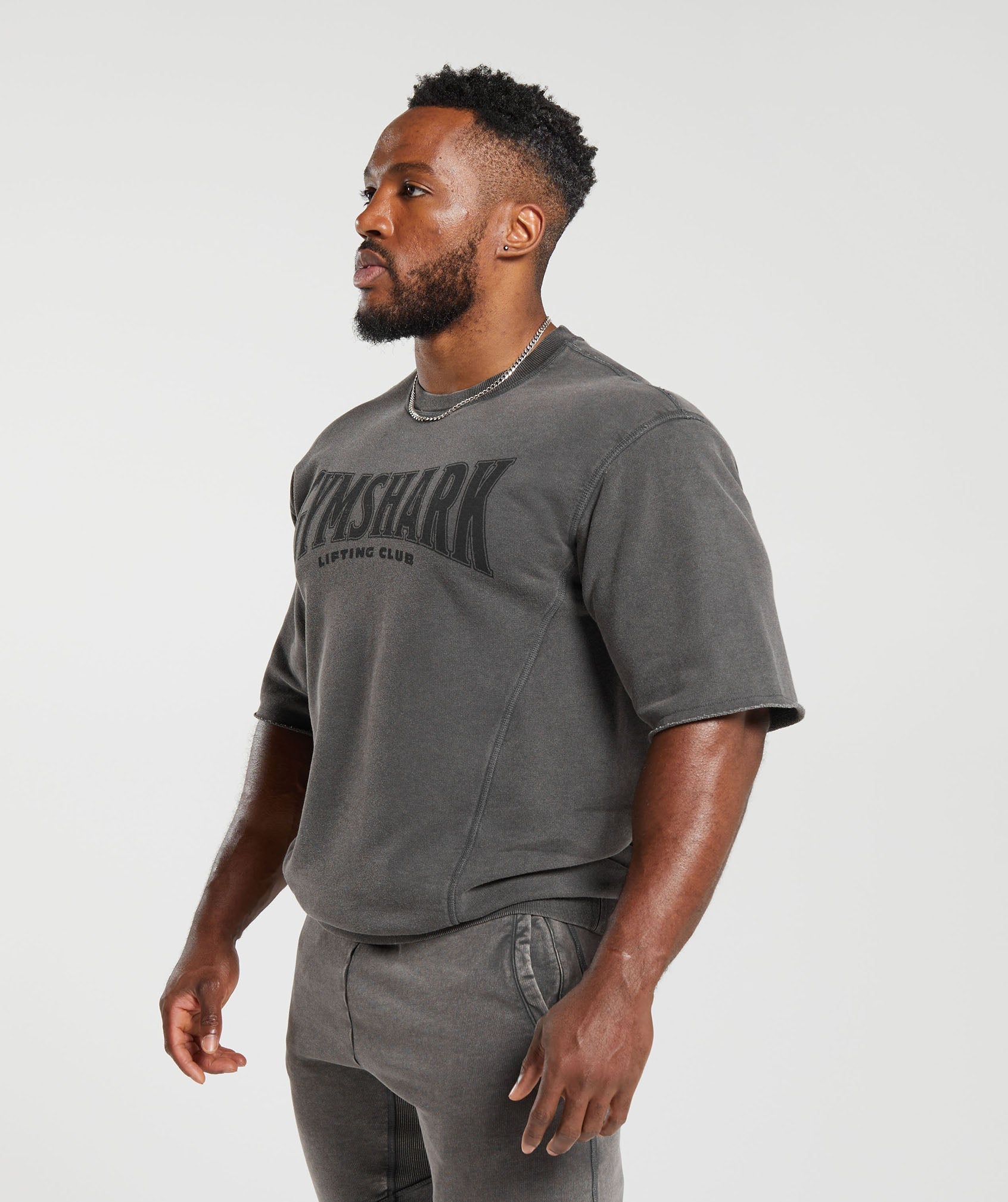 Heritage Washed Short Sleeve Crew - Onyx Grey