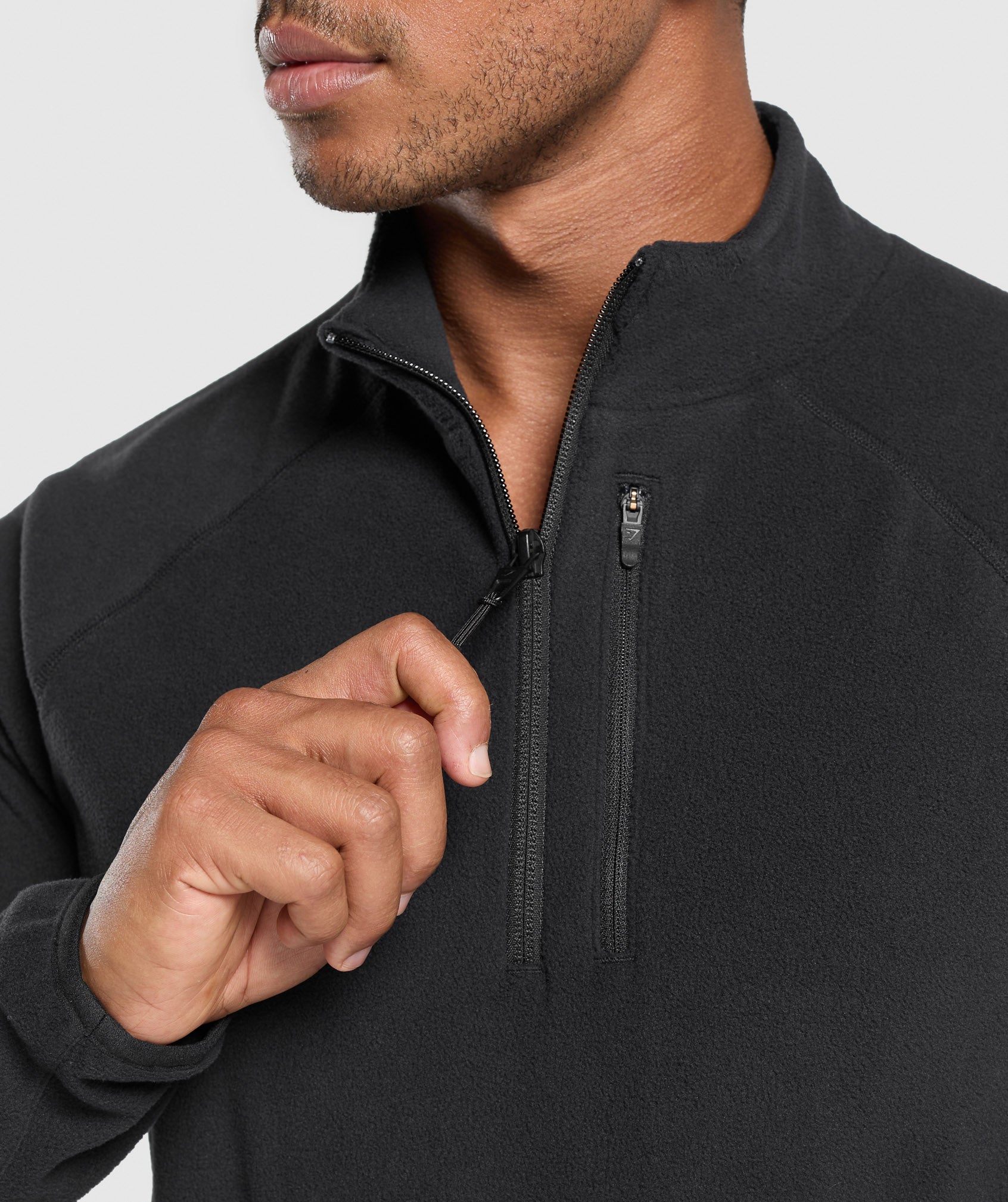 Fleece 1/4 Zip - Black