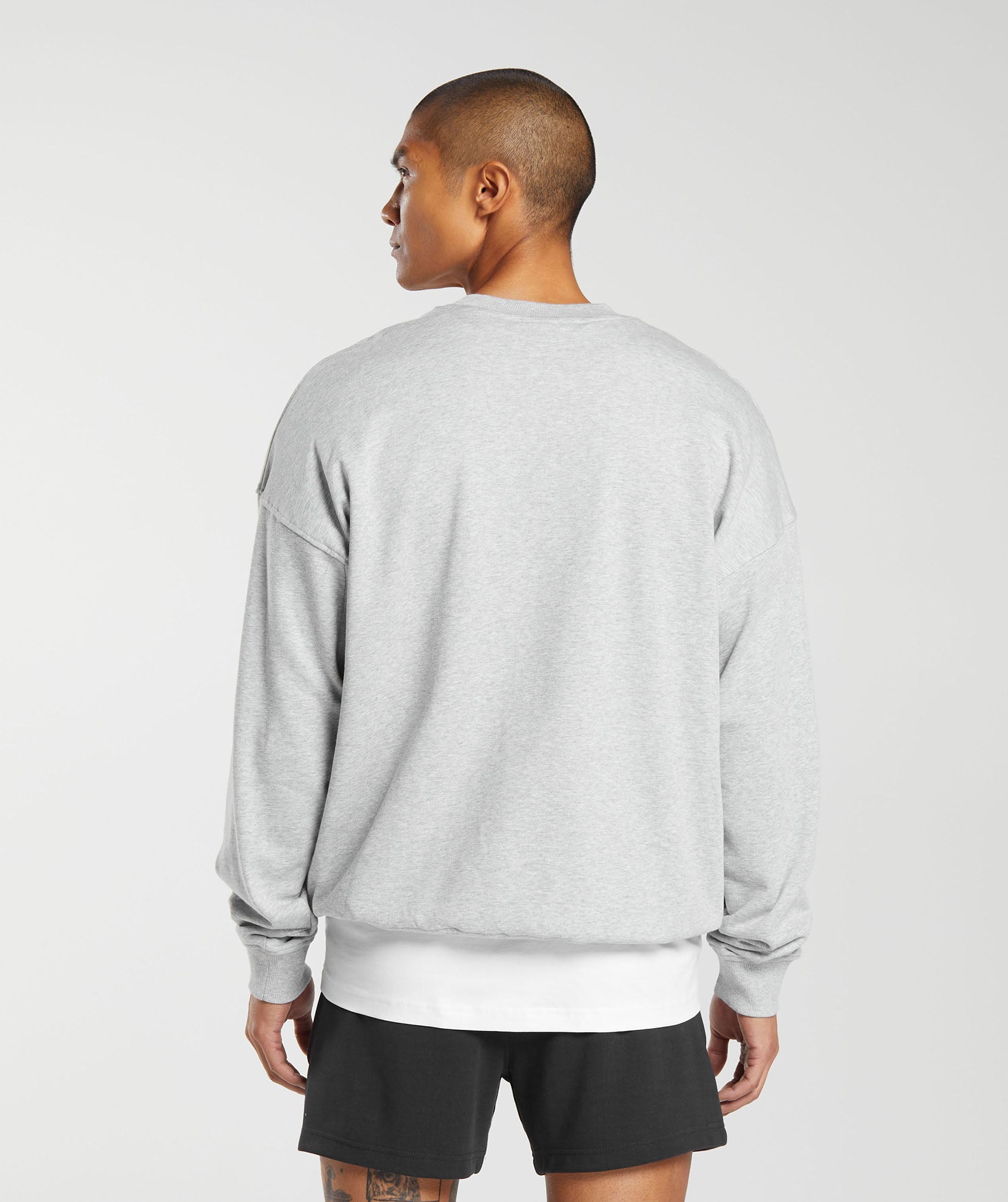 Rest Day Essential Crew - Light Grey Core Marl