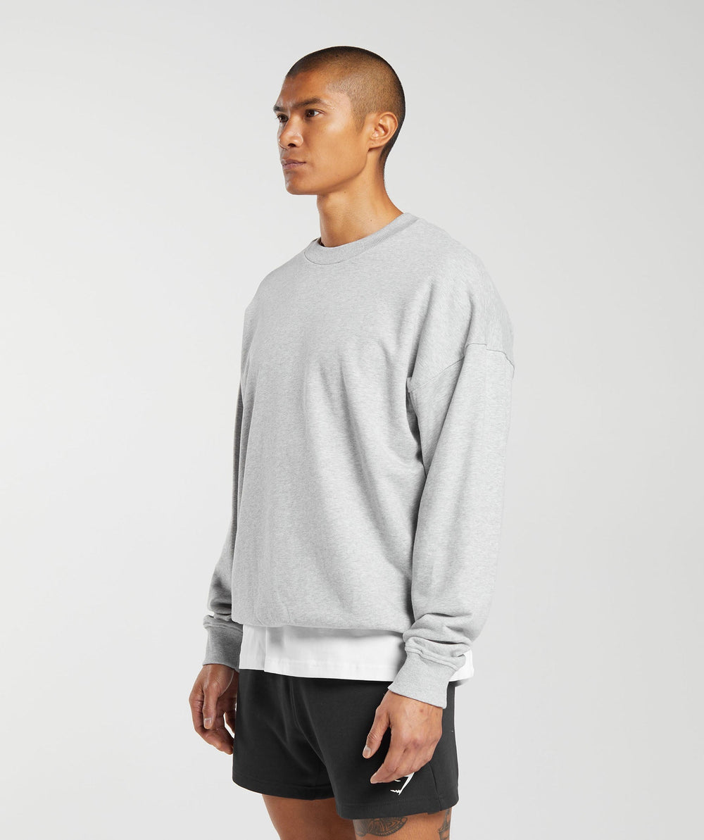 Rest Day Essential Crew - Light Grey Core Marl