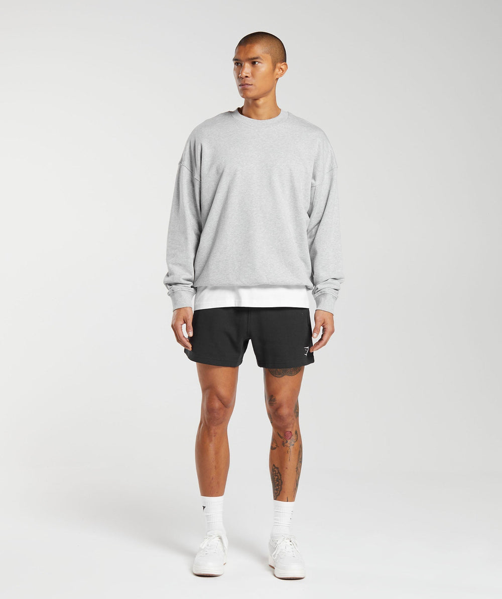 Rest Day Essential Crew - Light Grey Core Marl