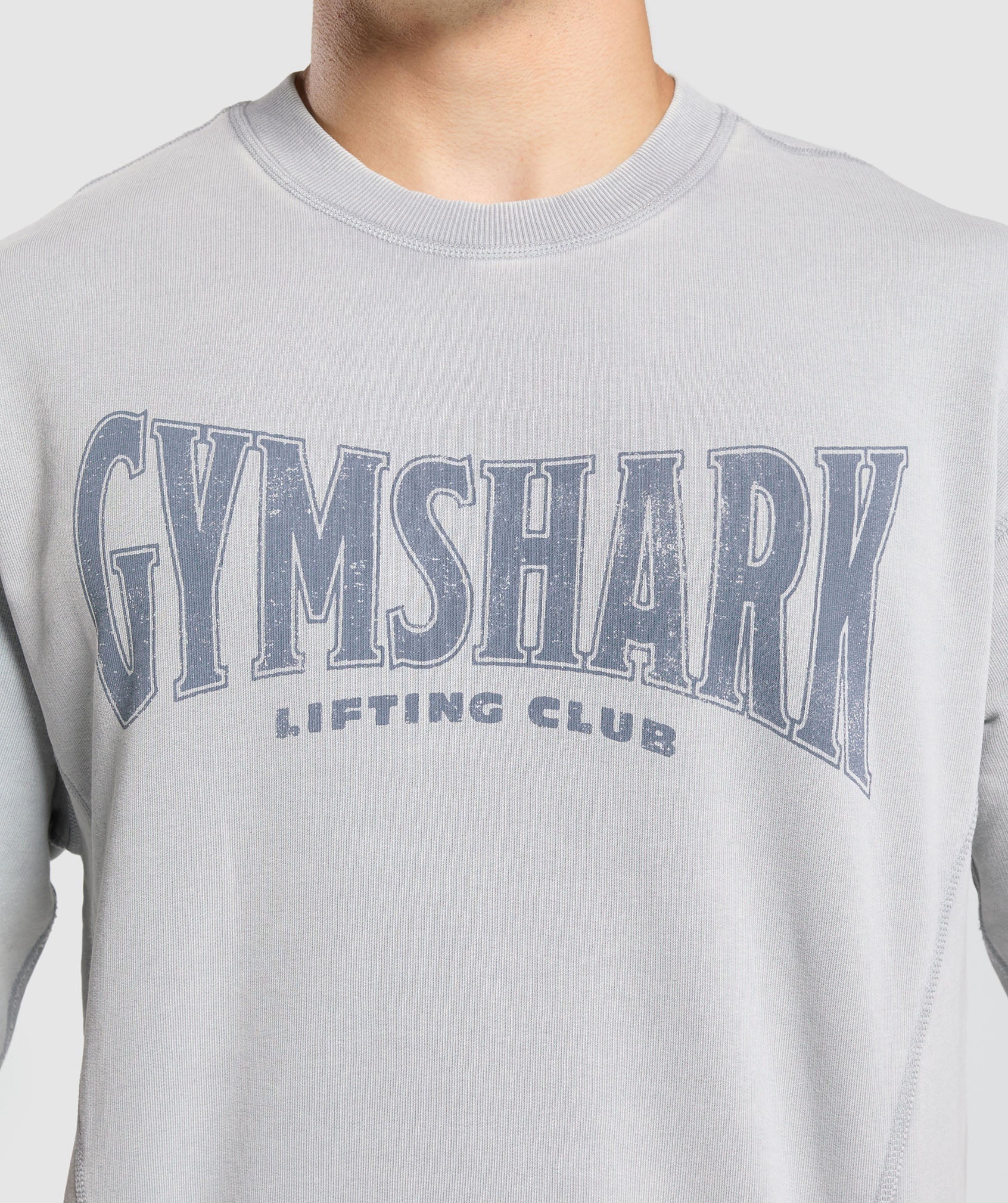 Heritage Washed Short Sleeve Crew - Denim Grey