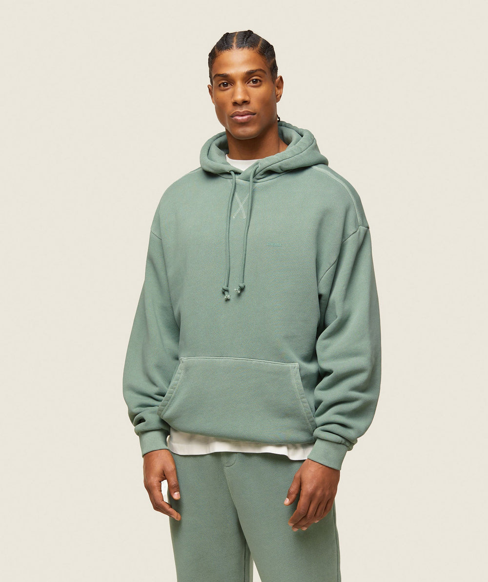 everywear Relaxed Hoodie - Dollar Green