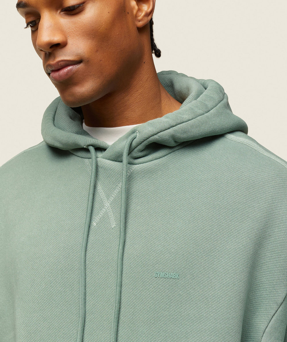 everywear Relaxed Hoodie - Dollar Green