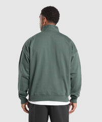 Rest Day Sweats 1/4 Zip - Slate Teal