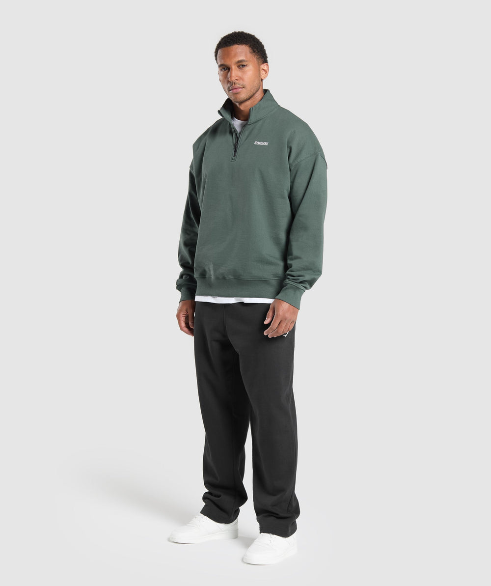 Rest Day Sweats 1/4 Zip - Slate Teal