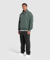 Rest Day Sweats 1/4 Zip - Slate Teal