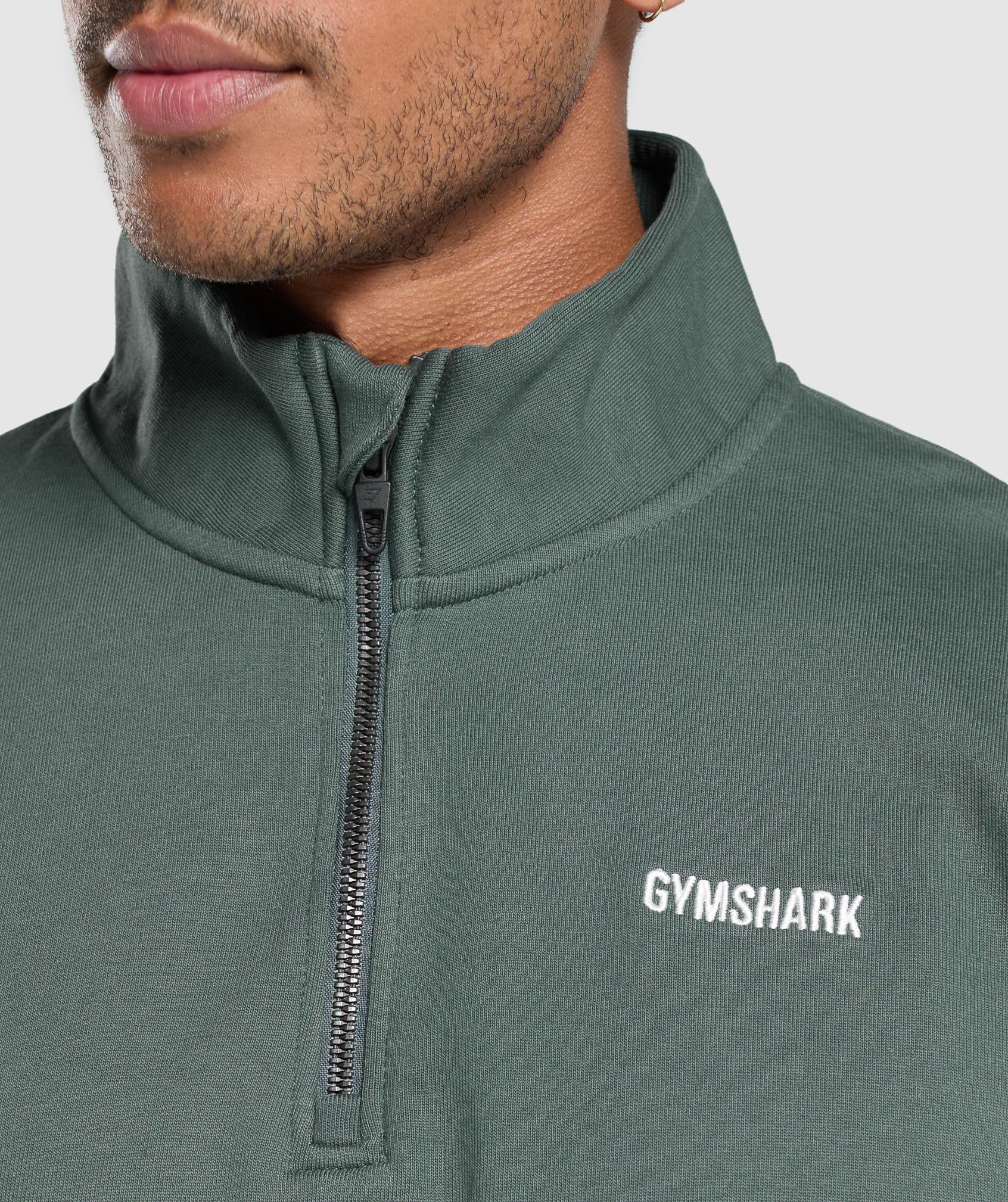 Rest Day Sweats 1/4 Zip - Slate Teal