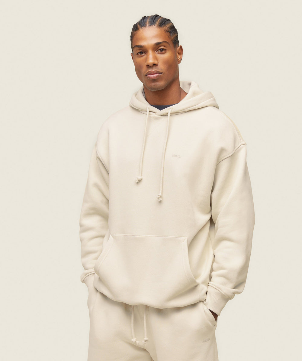 everywear Relaxed Hoodie - Oat White