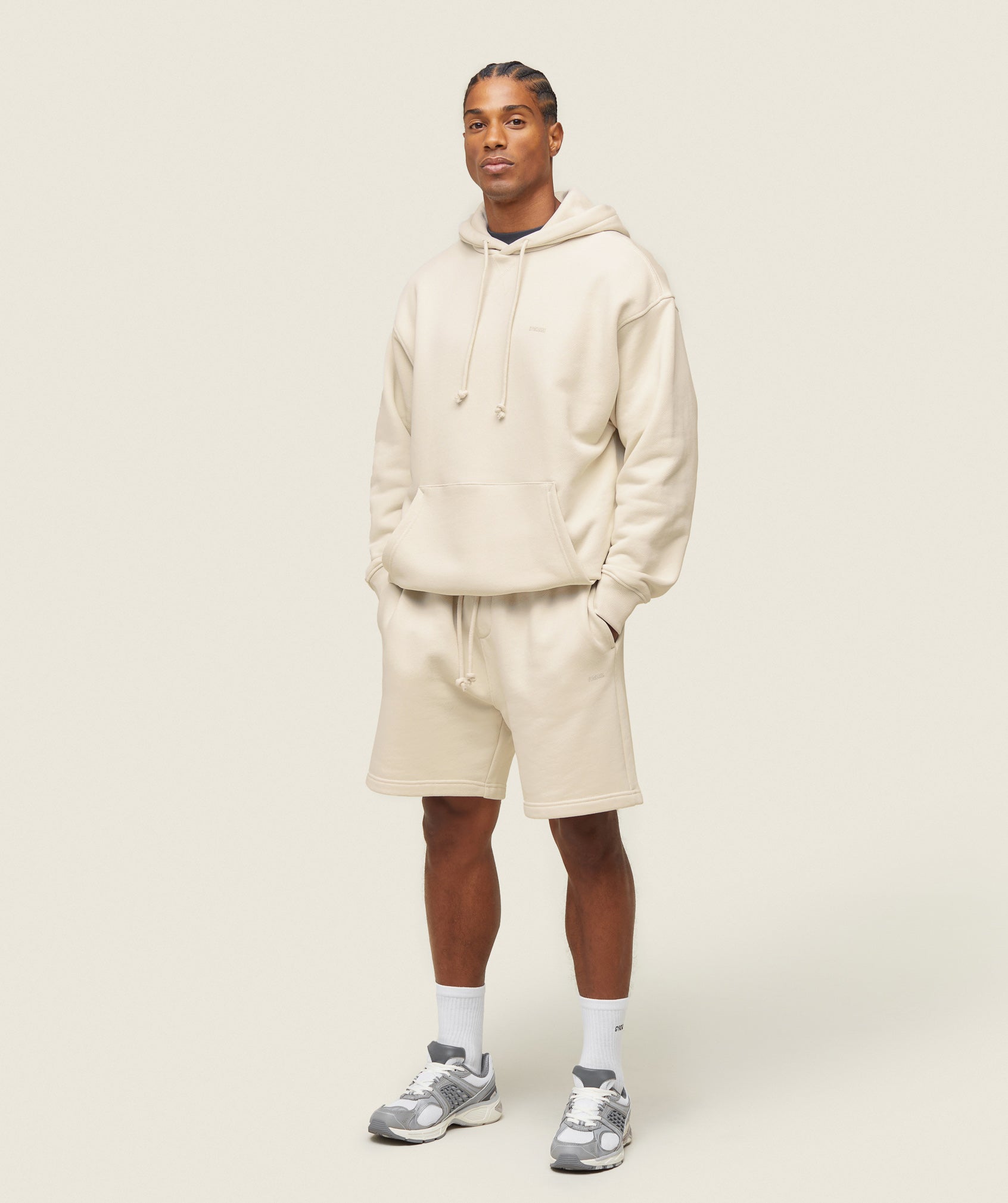 everywear Relaxed Hoodie - Oat White