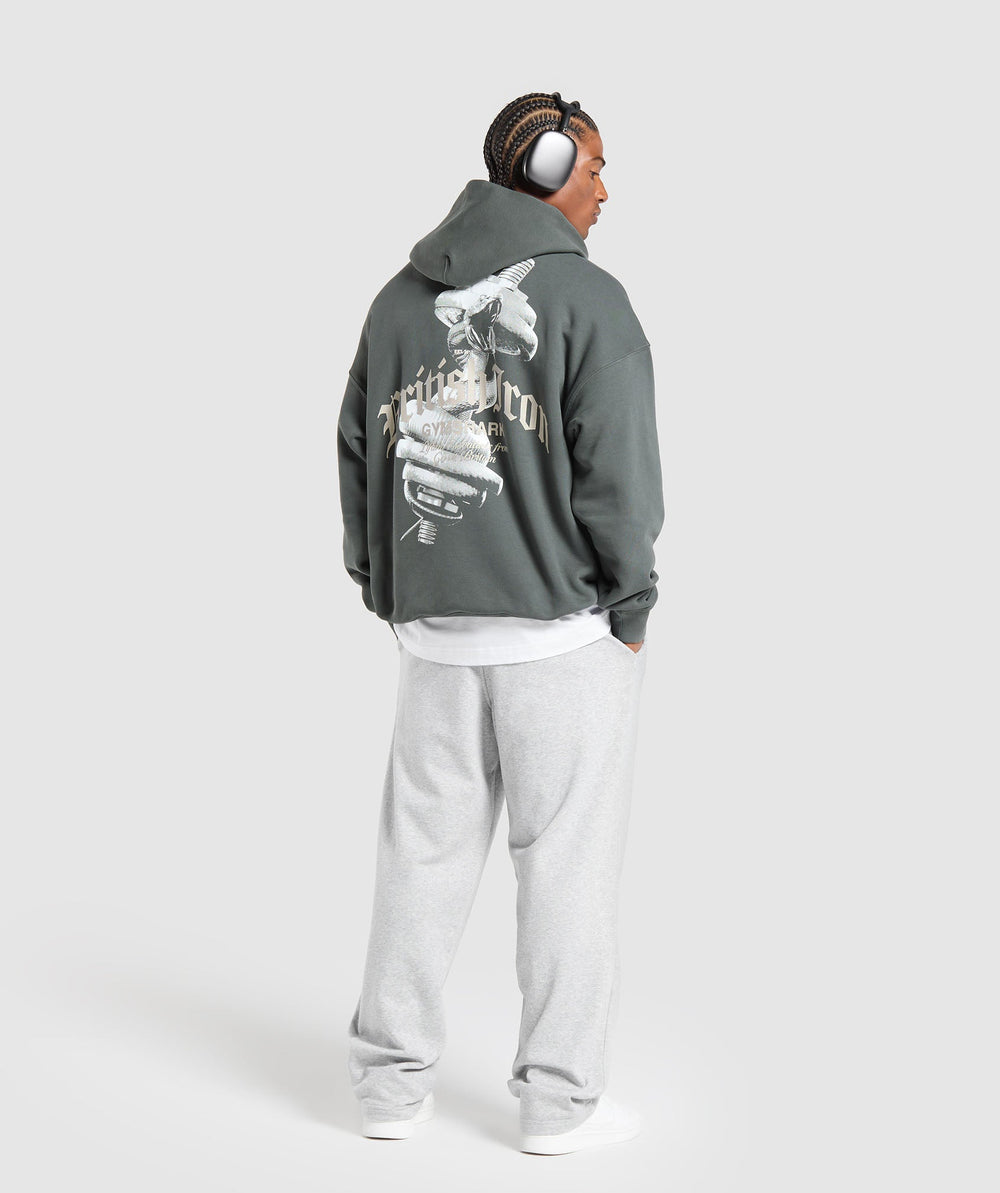 British Iron Hoodie - Slate Teal