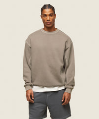 everywear Relaxed Stitch Sweatshirt - Linen Brown