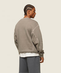 everywear Relaxed Stitch Sweatshirt - Linen Brown