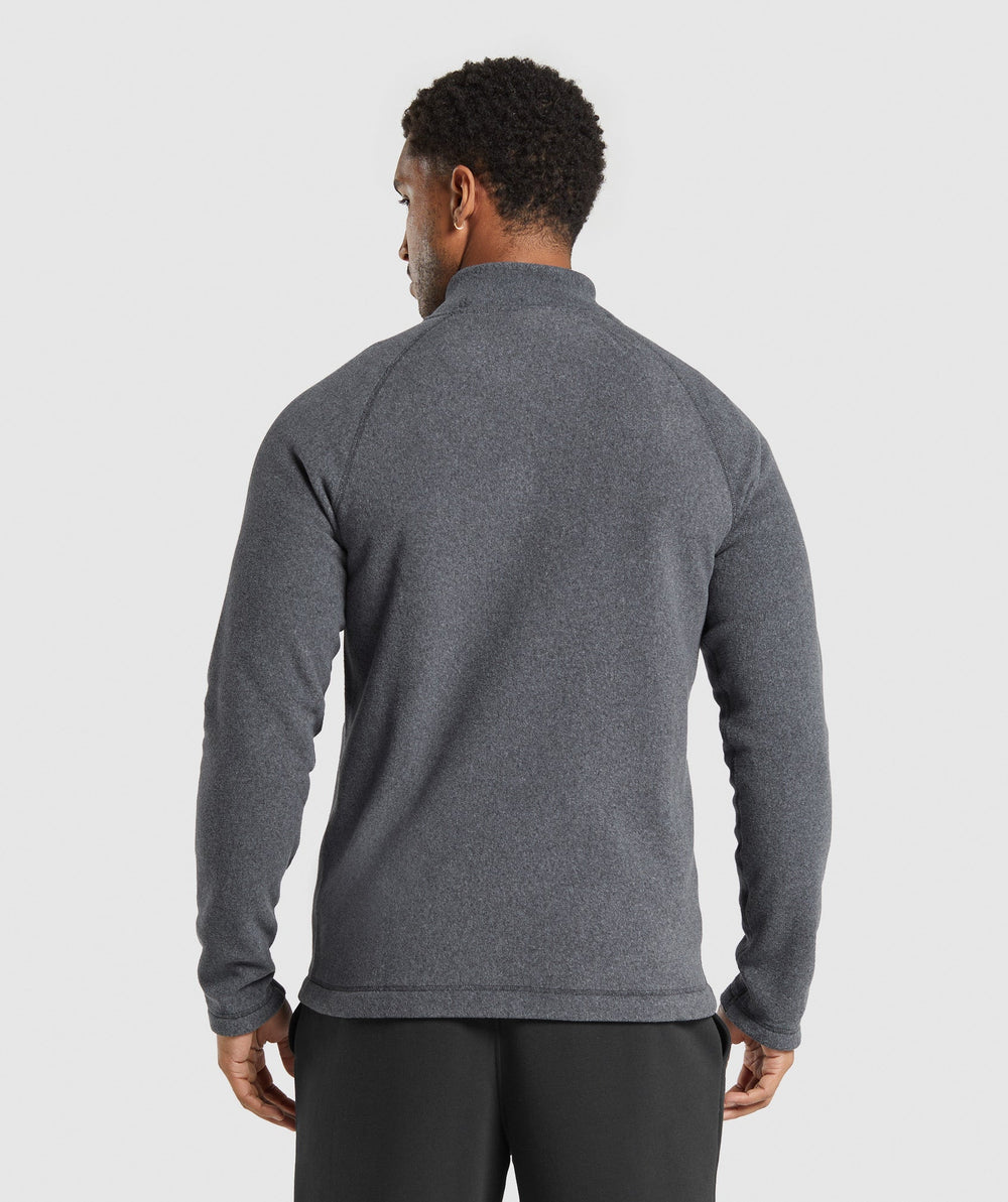 Fleece Zip Through Jacket - Black/Graphite Grey