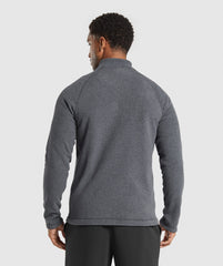 Fleece Zip Through Jacket - Black/Graphite Grey