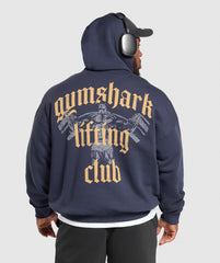 Lifting Club Hoodie - Heavy Blue
