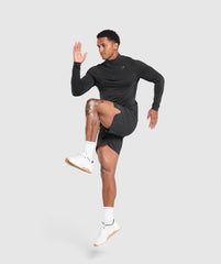 Apex Seamless 1/4 Zip - Black/Dark Grey