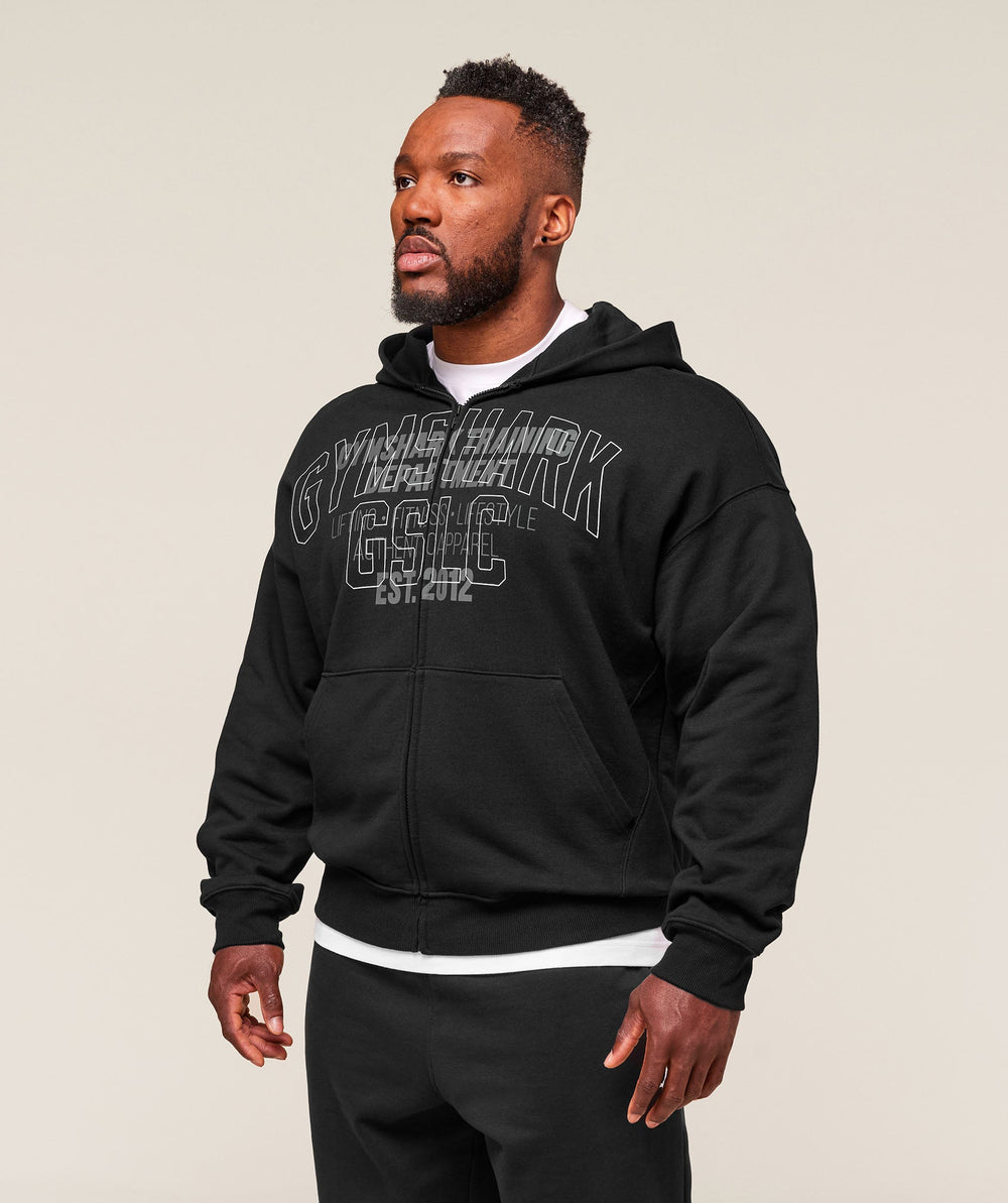 Authentic Apparel Zip Up Hoodie - Black
