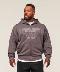 Authentic Apparel Zip Up Hoodie - Brushed Purple