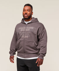 Authentic Apparel Zip Up Hoodie - Brushed Purple