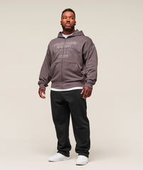 Authentic Apparel Zip Up Hoodie - Brushed Purple