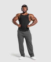 Waffle Straight Leg Joggers - Onyx Grey