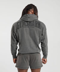 Heritage Washed Hoodie - Onyx Grey