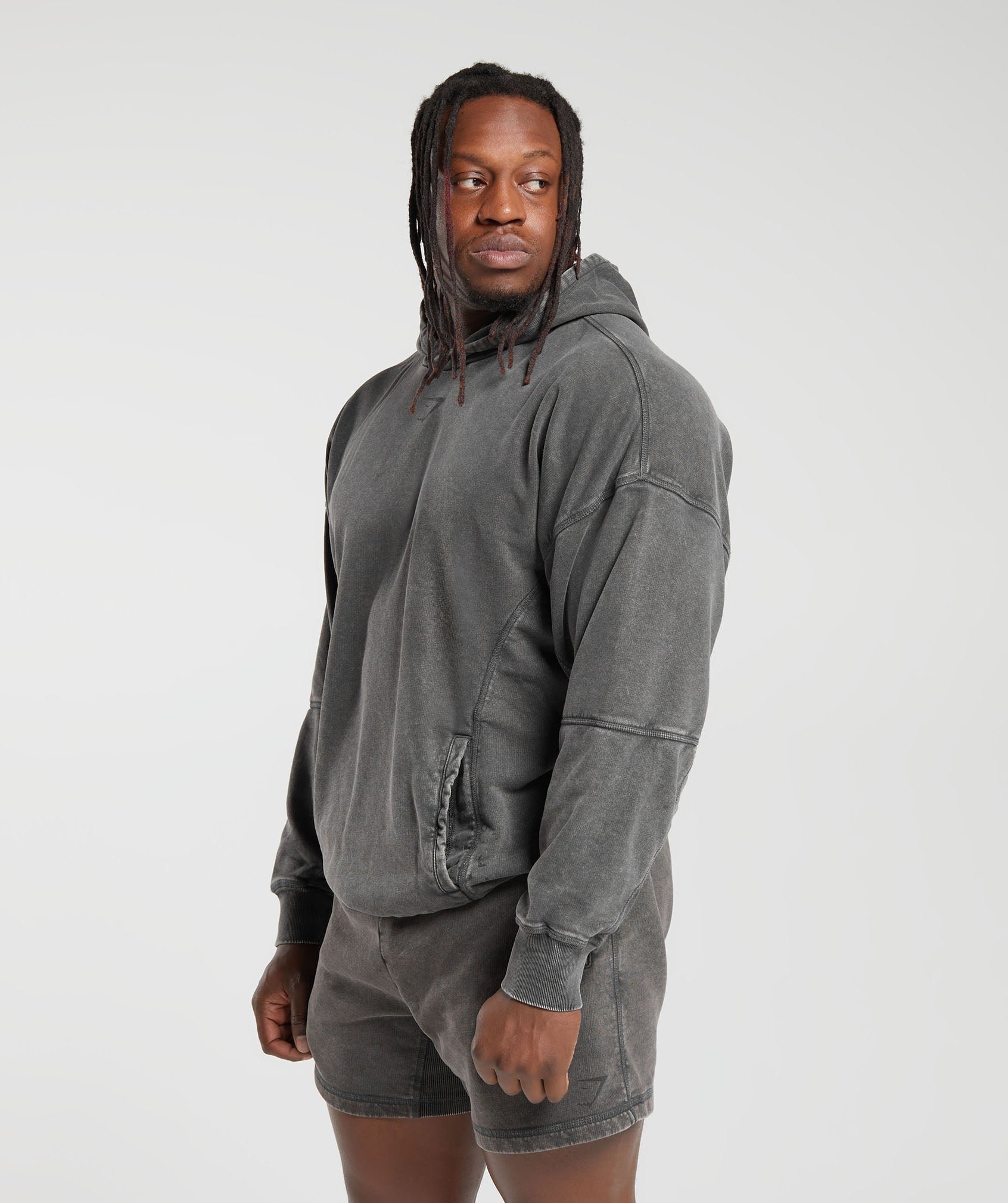 Heritage Washed Hoodie - Onyx Grey