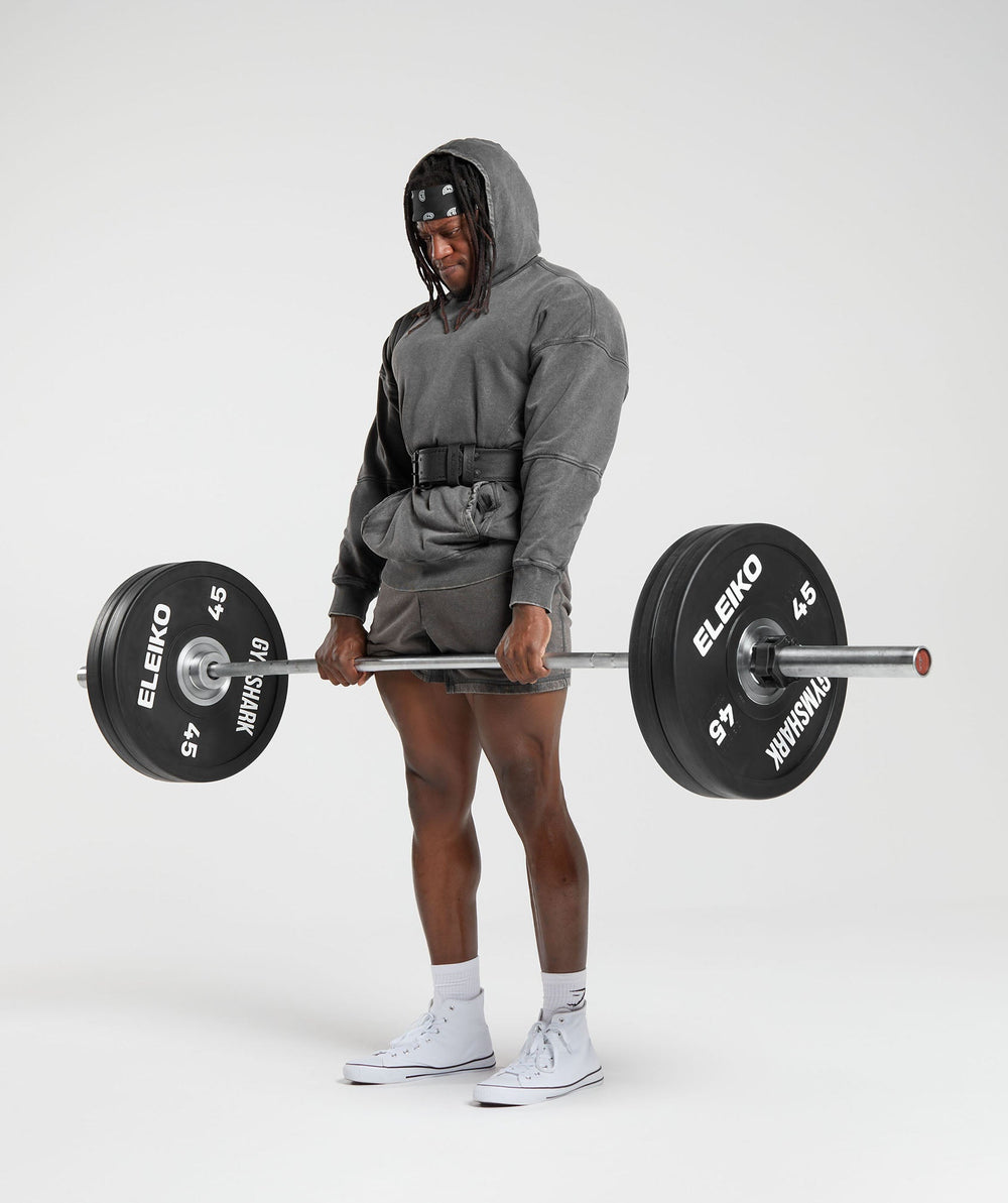 Heritage Washed Hoodie - Onyx Grey