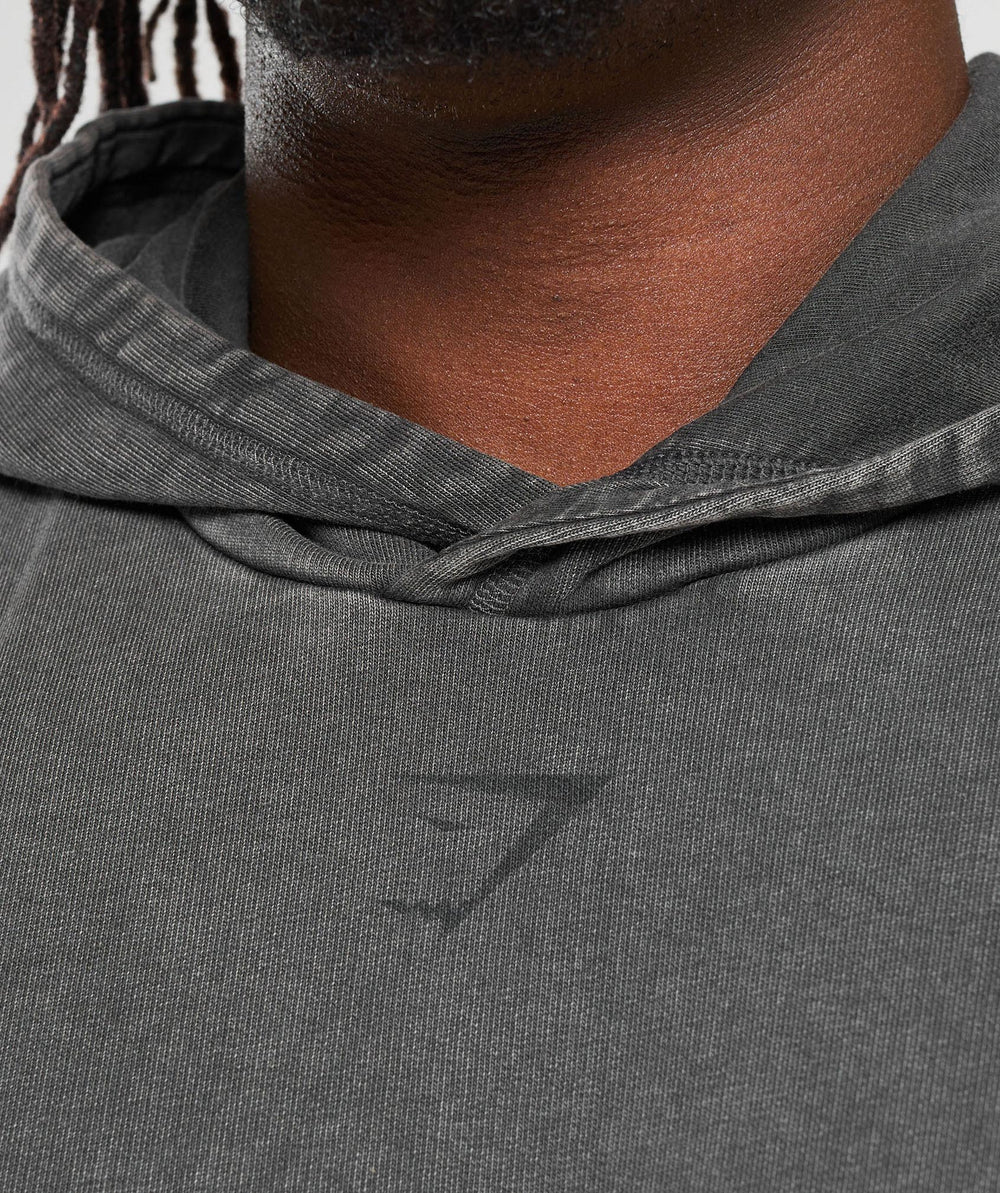 Heritage Washed Hoodie - Onyx Grey