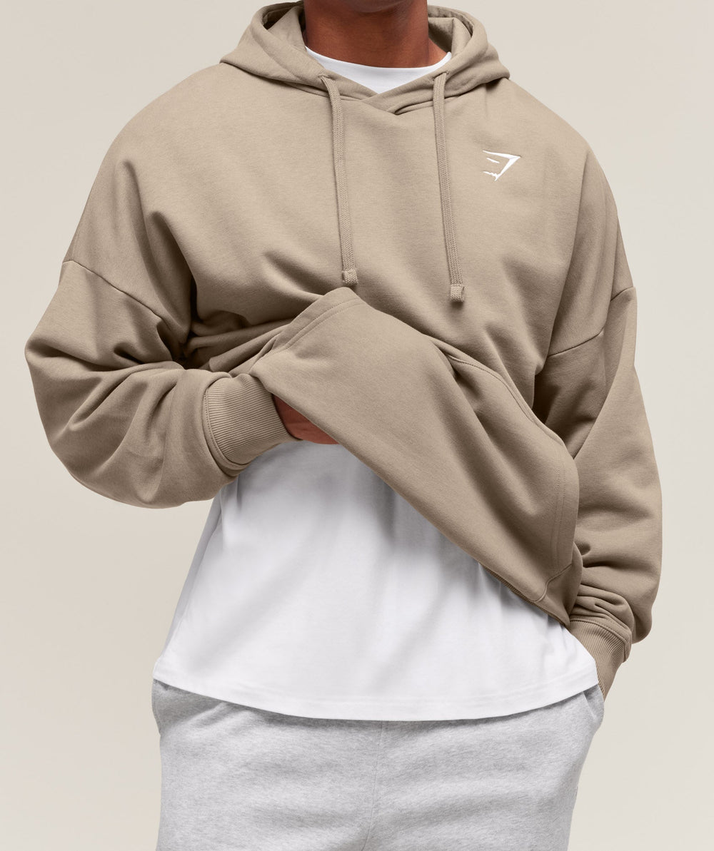 Crest Oversized Hoodie - Lifestyle Brown
