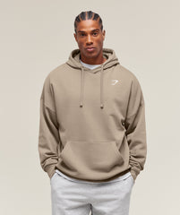 Crest Oversized Hoodie - Lifestyle Brown