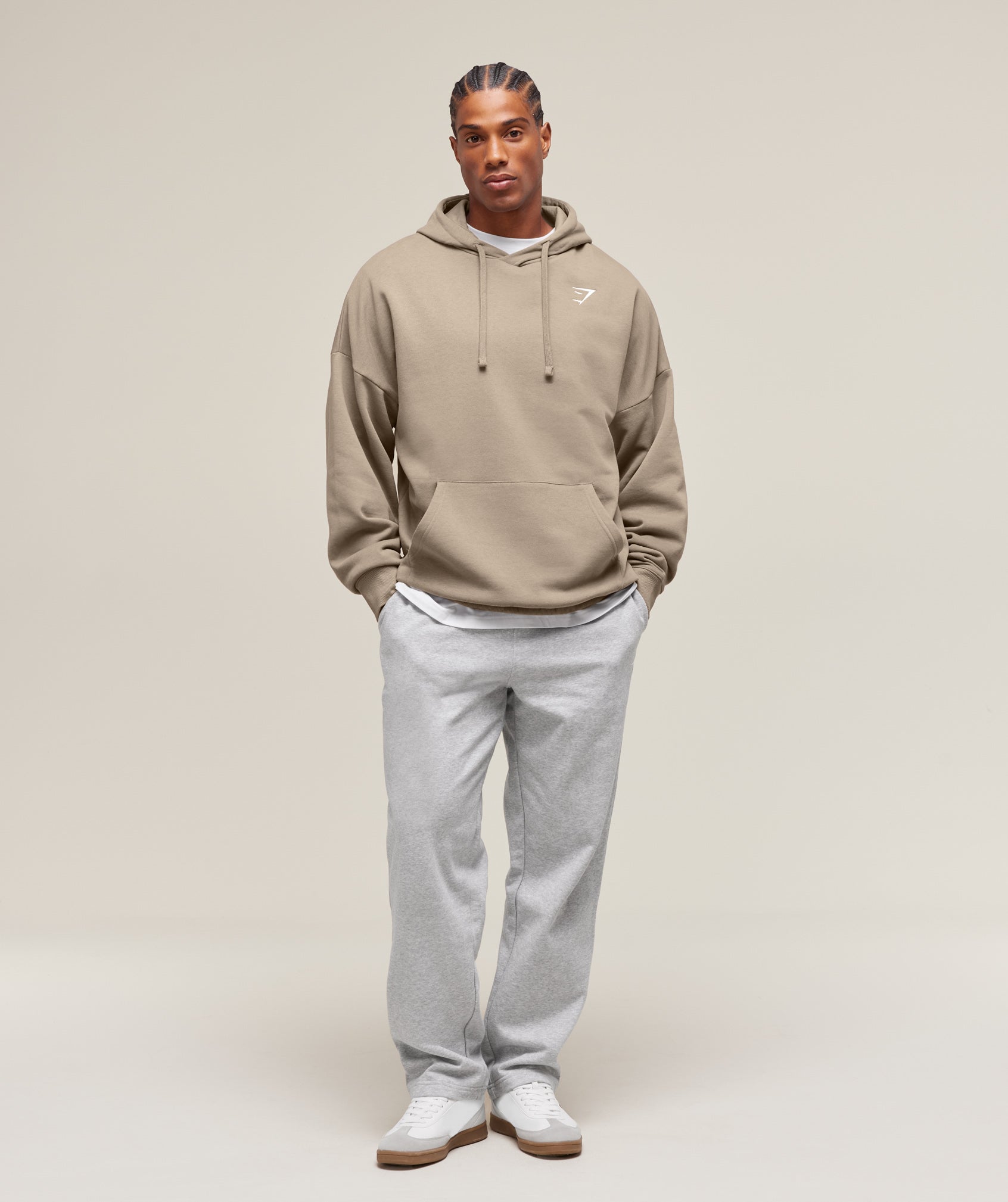Crest Oversized Hoodie - Lifestyle Brown