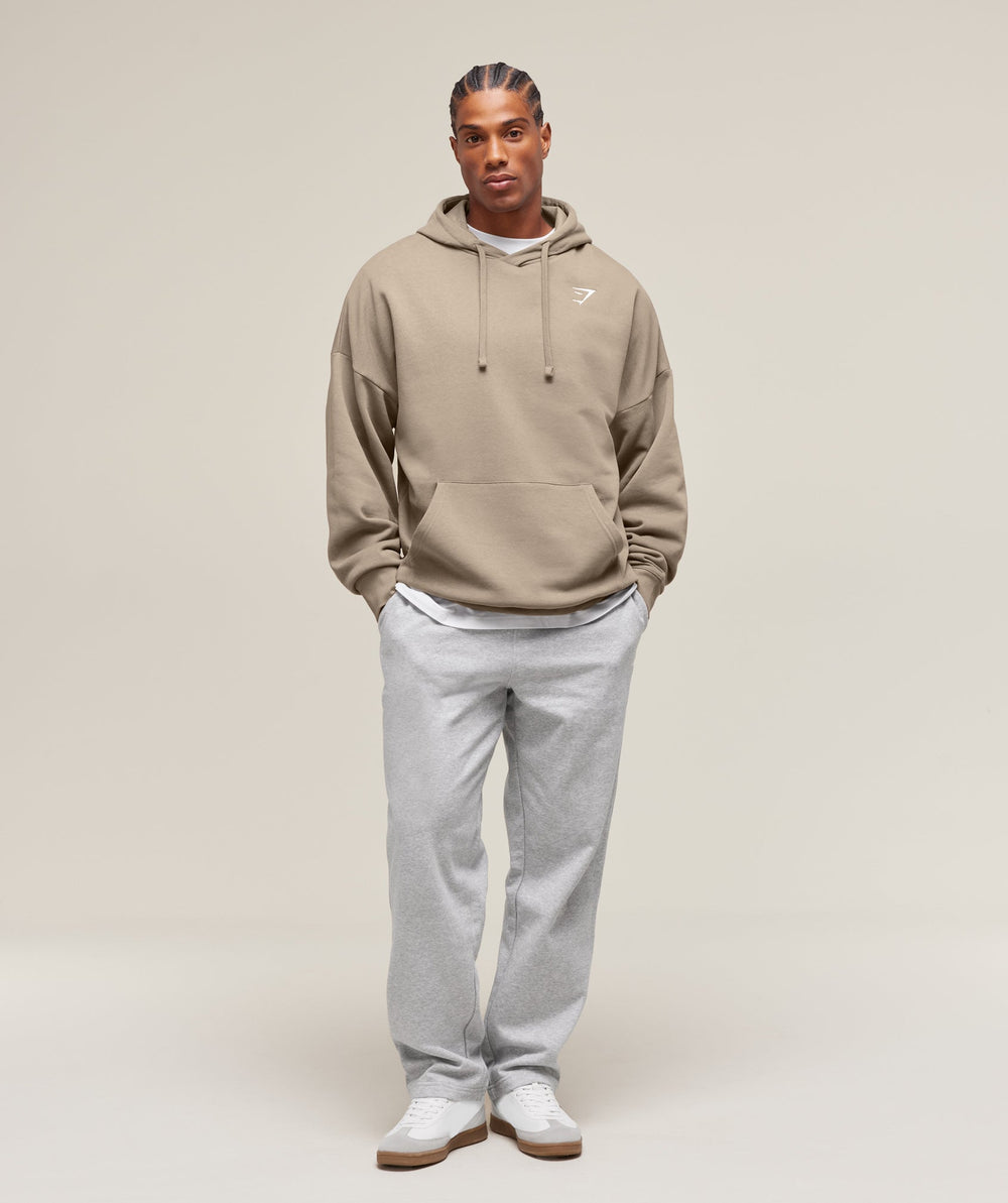 Crest Oversized Hoodie - Lifestyle Brown