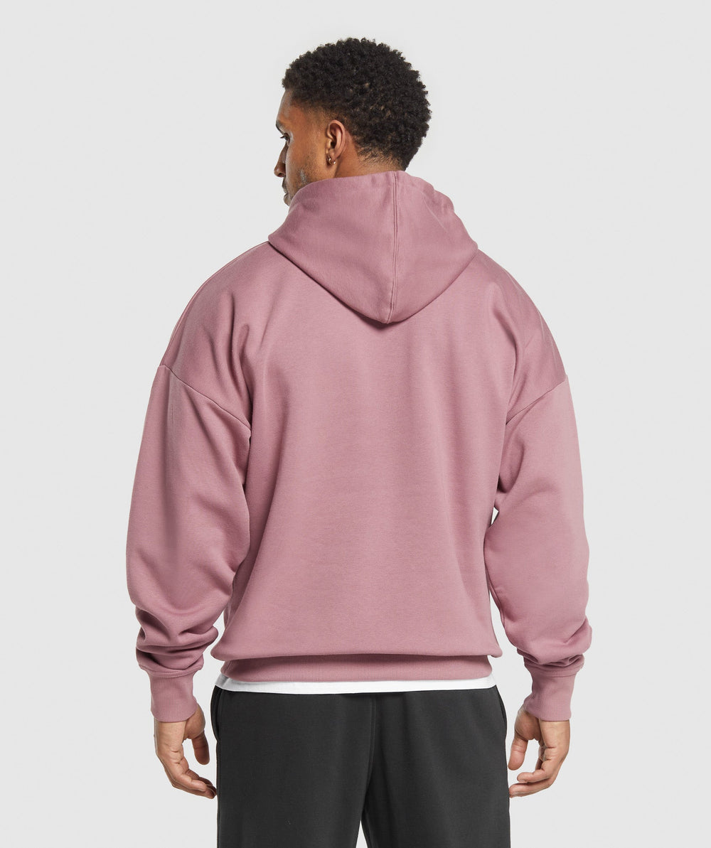 Crest Oversized Hoodie - Calm Pink