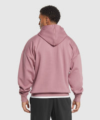 Crest Oversized Hoodie - Calm Pink