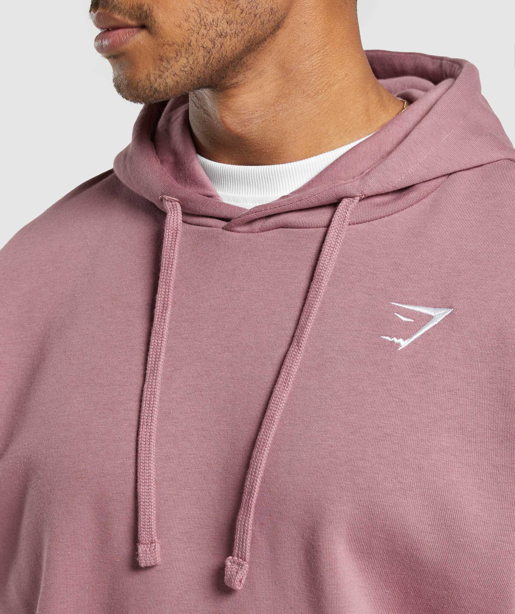 Crest Oversized Hoodie - Calm Pink