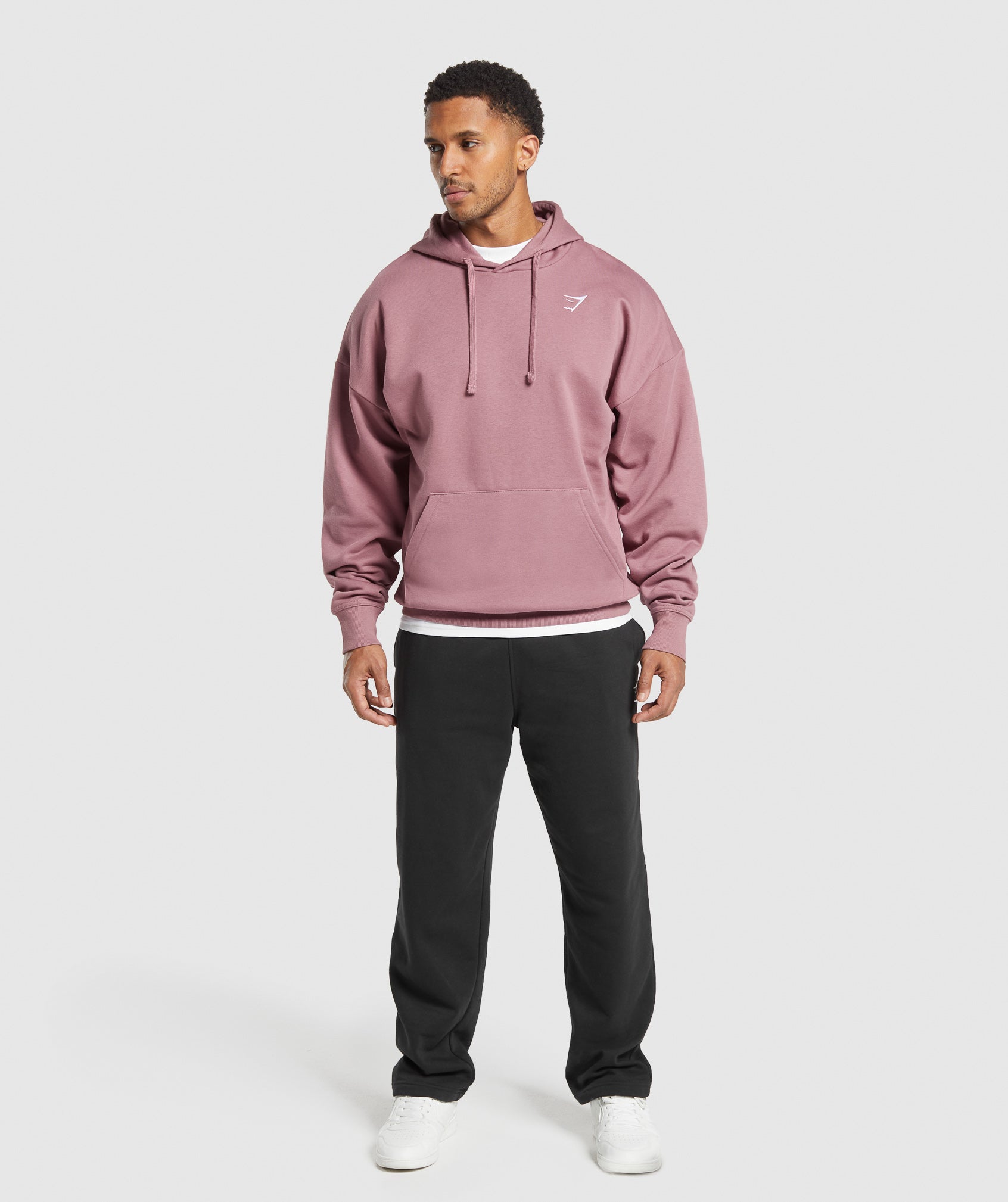 Crest Oversized Hoodie - Calm Pink