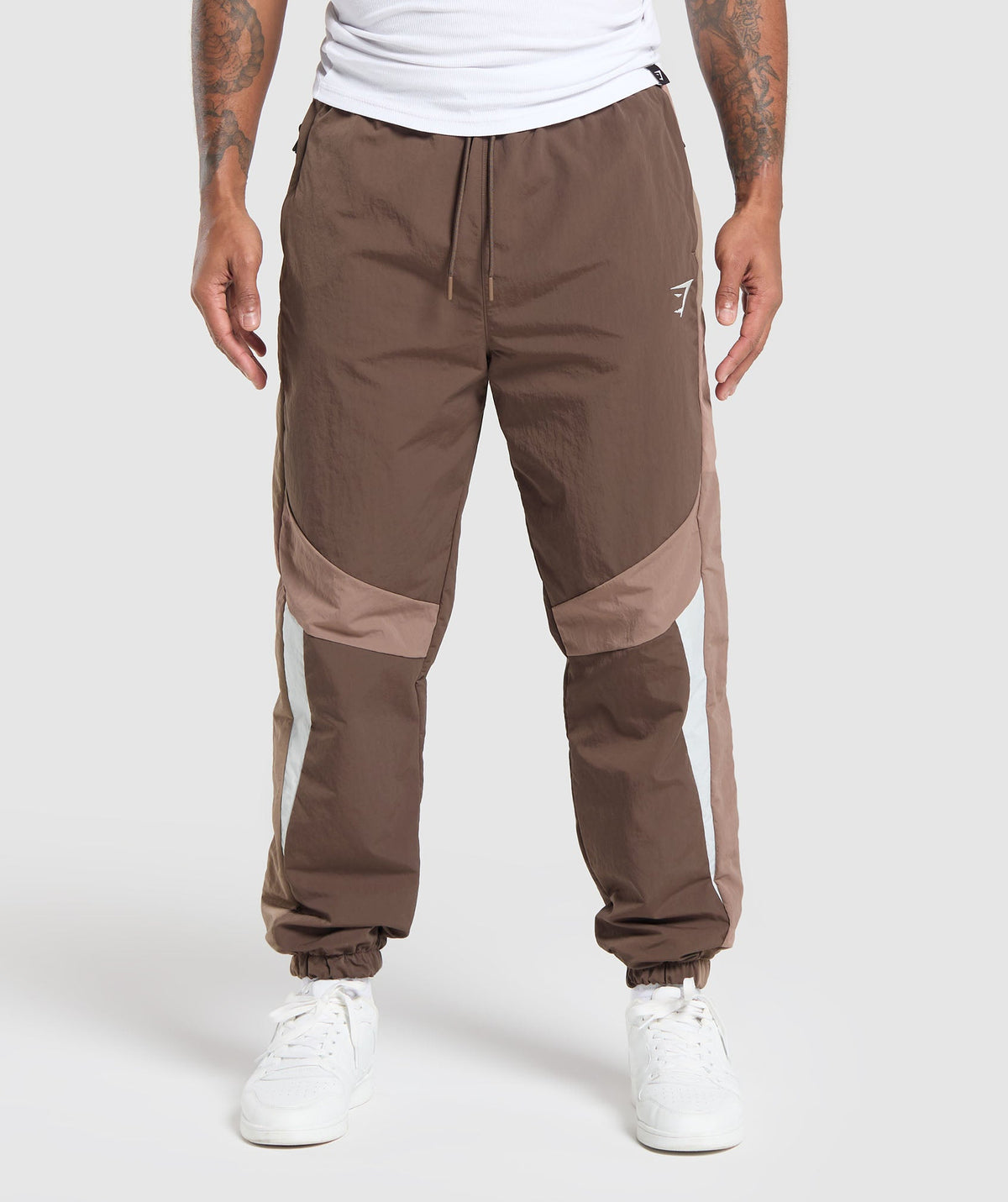 Retro Track Pants - Walnut Brown/Mocha Mauve/Soft White