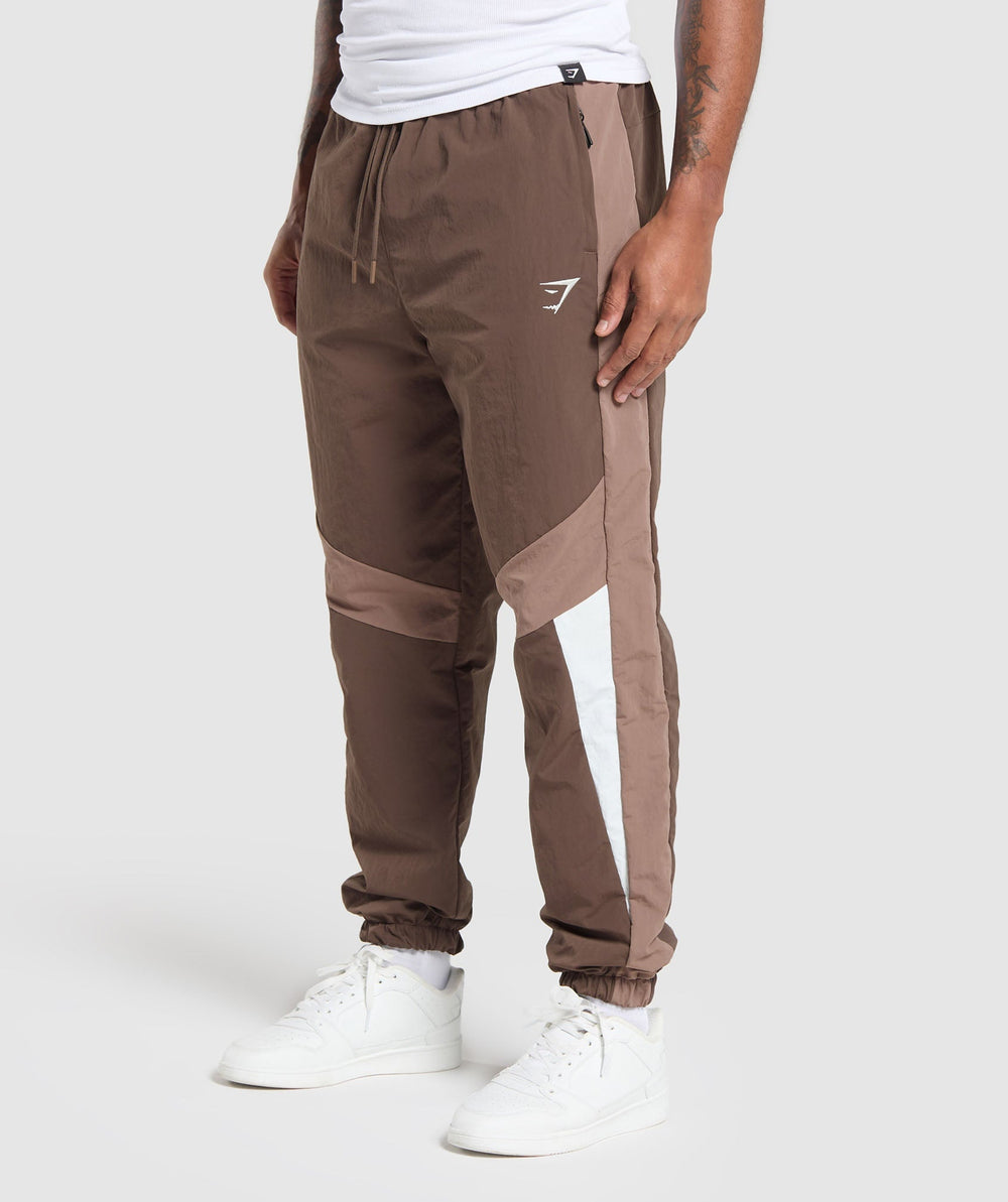 Retro Track Pants - Walnut Brown/Mocha Mauve/Soft White
