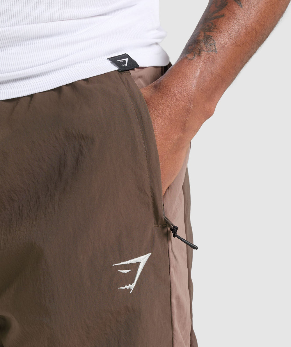 Retro Track Pants - Walnut Brown/Mocha Mauve/Soft White