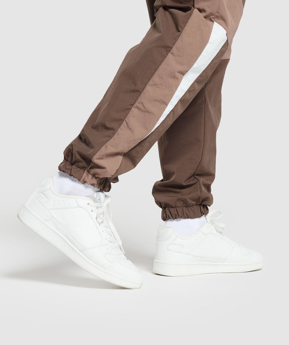 Retro Track Pants - Walnut Brown/Mocha Mauve/Soft White