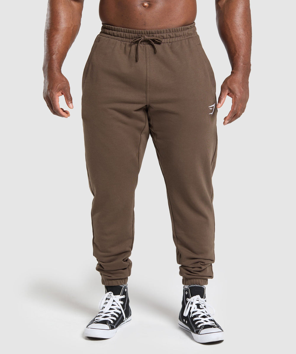 Essential Oversized Joggers - Walnut Brown