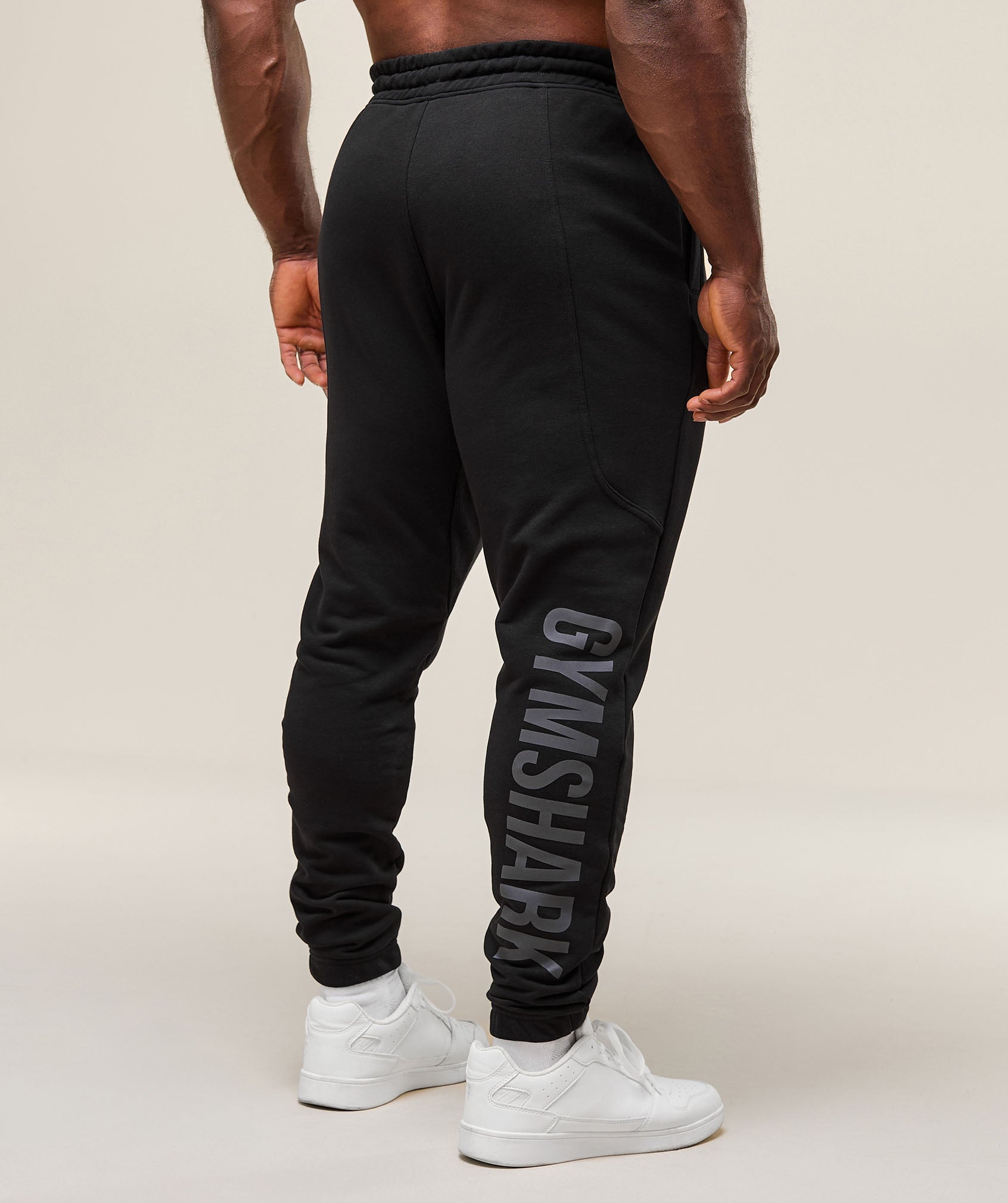 Power Wordmark Joggers - Black
