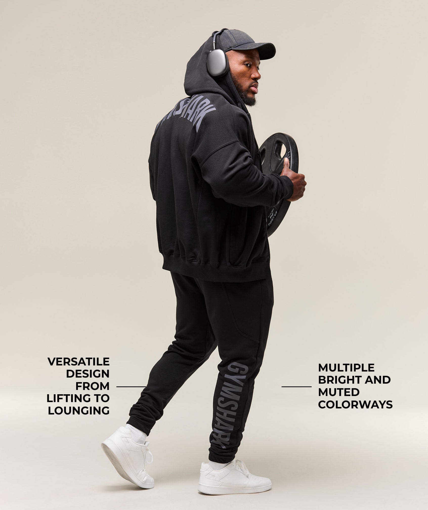 Power Wordmark Joggers - Black